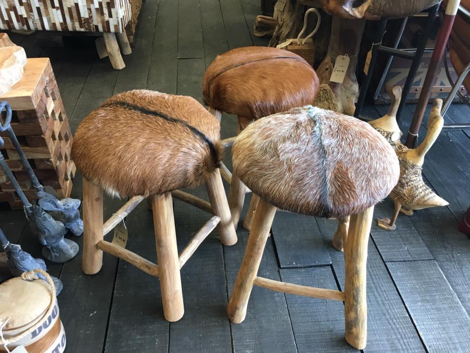 Our quirky little mushroom stools look perfect situated anywhere in the tipis