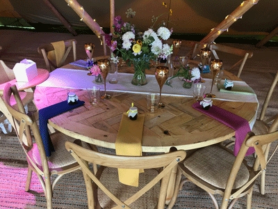 Wooden tables best sale for hire