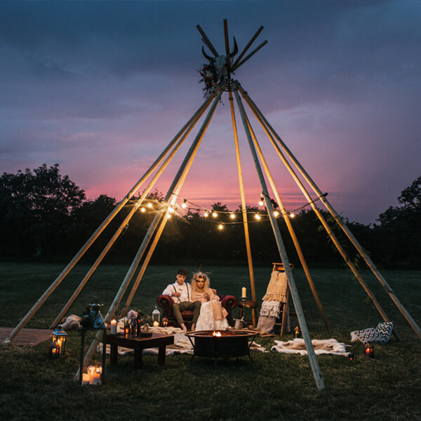 Tipi Unique Styled Shoot